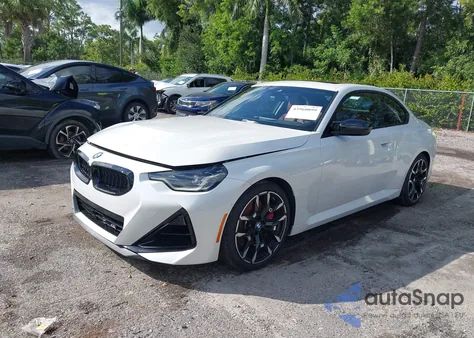 2025 BMW M240 I xDrive из США, поврежденный, VIN 3MW53CM05S8F76634